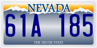 NV license plate 61A185