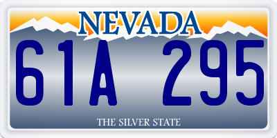 NV license plate 61A295