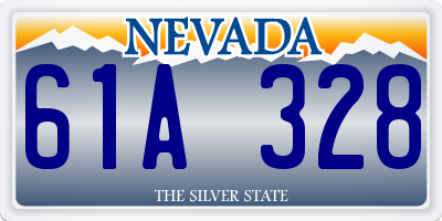 NV license plate 61A328