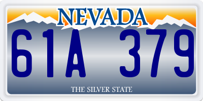 NV license plate 61A379