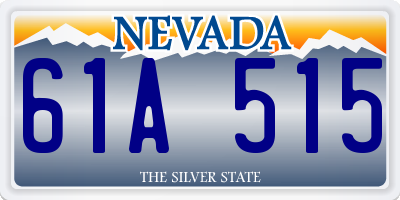 NV license plate 61A515
