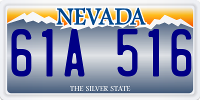 NV license plate 61A516
