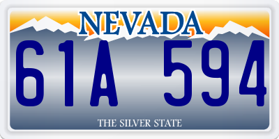 NV license plate 61A594
