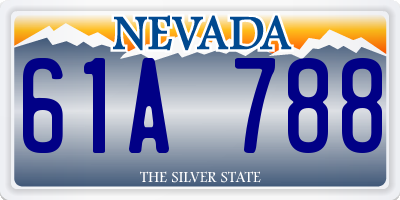 NV license plate 61A788