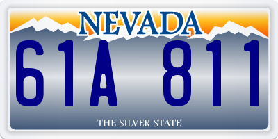 NV license plate 61A811