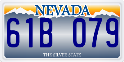 NV license plate 61B079