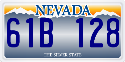 NV license plate 61B128