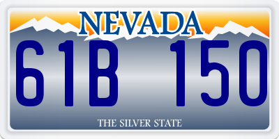 NV license plate 61B150