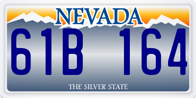 NV license plate 61B164