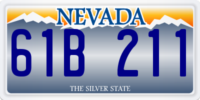 NV license plate 61B211