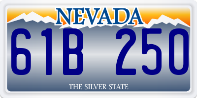 NV license plate 61B250