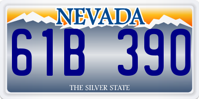 NV license plate 61B390
