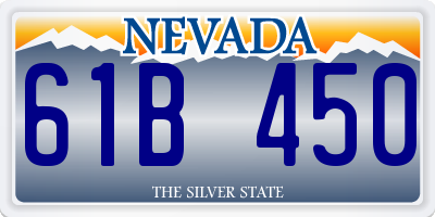 NV license plate 61B450