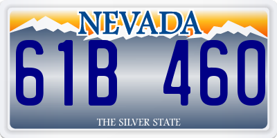 NV license plate 61B460