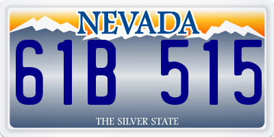 NV license plate 61B515