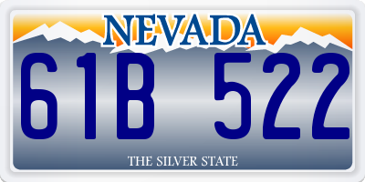 NV license plate 61B522