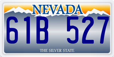 NV license plate 61B527