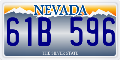 NV license plate 61B596