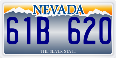 NV license plate 61B620