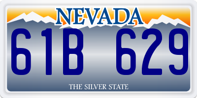 NV license plate 61B629