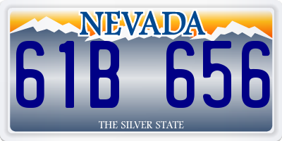 NV license plate 61B656