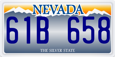 NV license plate 61B658
