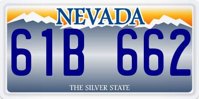 NV license plate 61B662