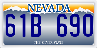 NV license plate 61B690