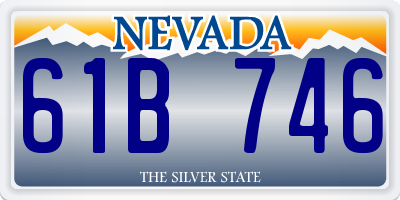 NV license plate 61B746