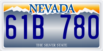 NV license plate 61B780