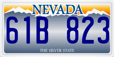 NV license plate 61B823
