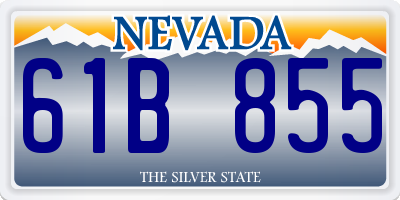 NV license plate 61B855