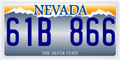 NV license plate 61B866