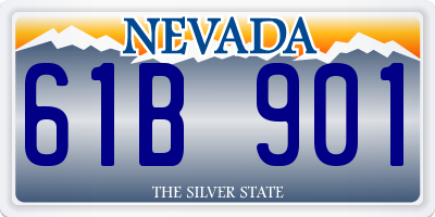 NV license plate 61B901