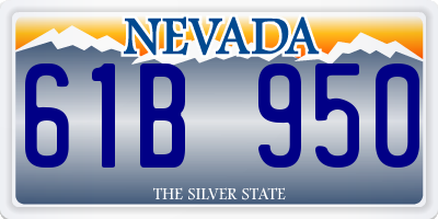 NV license plate 61B950