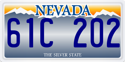 NV license plate 61C202