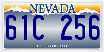 NV license plate 61C256