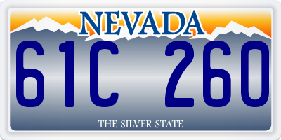 NV license plate 61C260