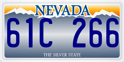 NV license plate 61C266