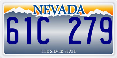 NV license plate 61C279