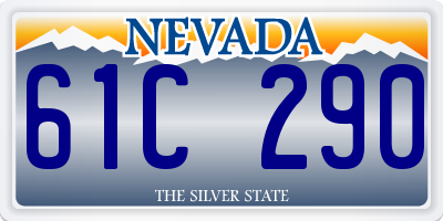 NV license plate 61C290