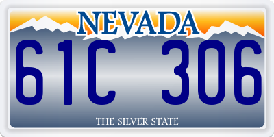 NV license plate 61C306