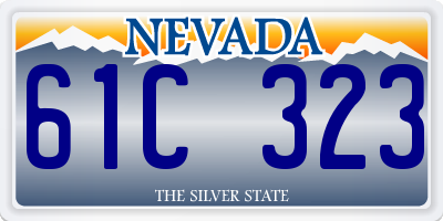 NV license plate 61C323