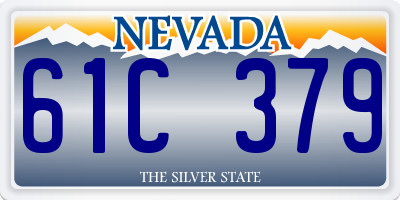NV license plate 61C379