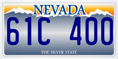 NV license plate 61C400