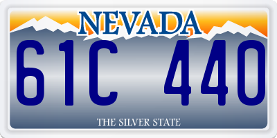 NV license plate 61C440