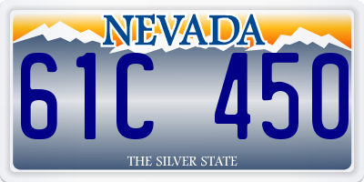 NV license plate 61C450