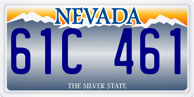 NV license plate 61C461