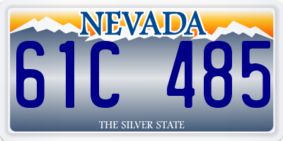 NV license plate 61C485