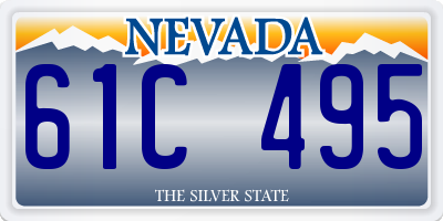 NV license plate 61C495